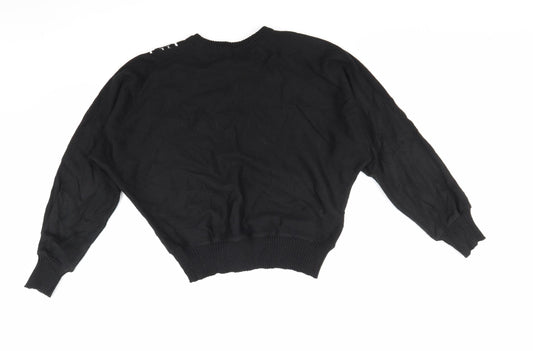 Preworn Womens Black Pullover Jumper Size M