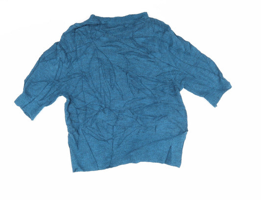 M&Co Womens Green Pullover Jumper Size 14