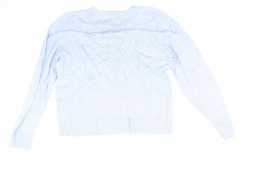 Escorpion Womens Blue Pullover Jumper Size L