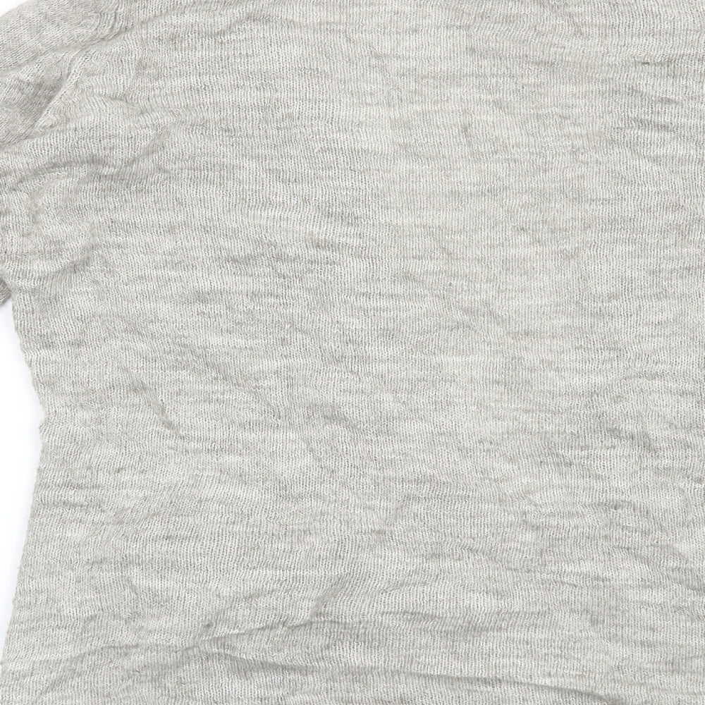Brand and care label for VILA women’s grey cardigan jumper, size XS