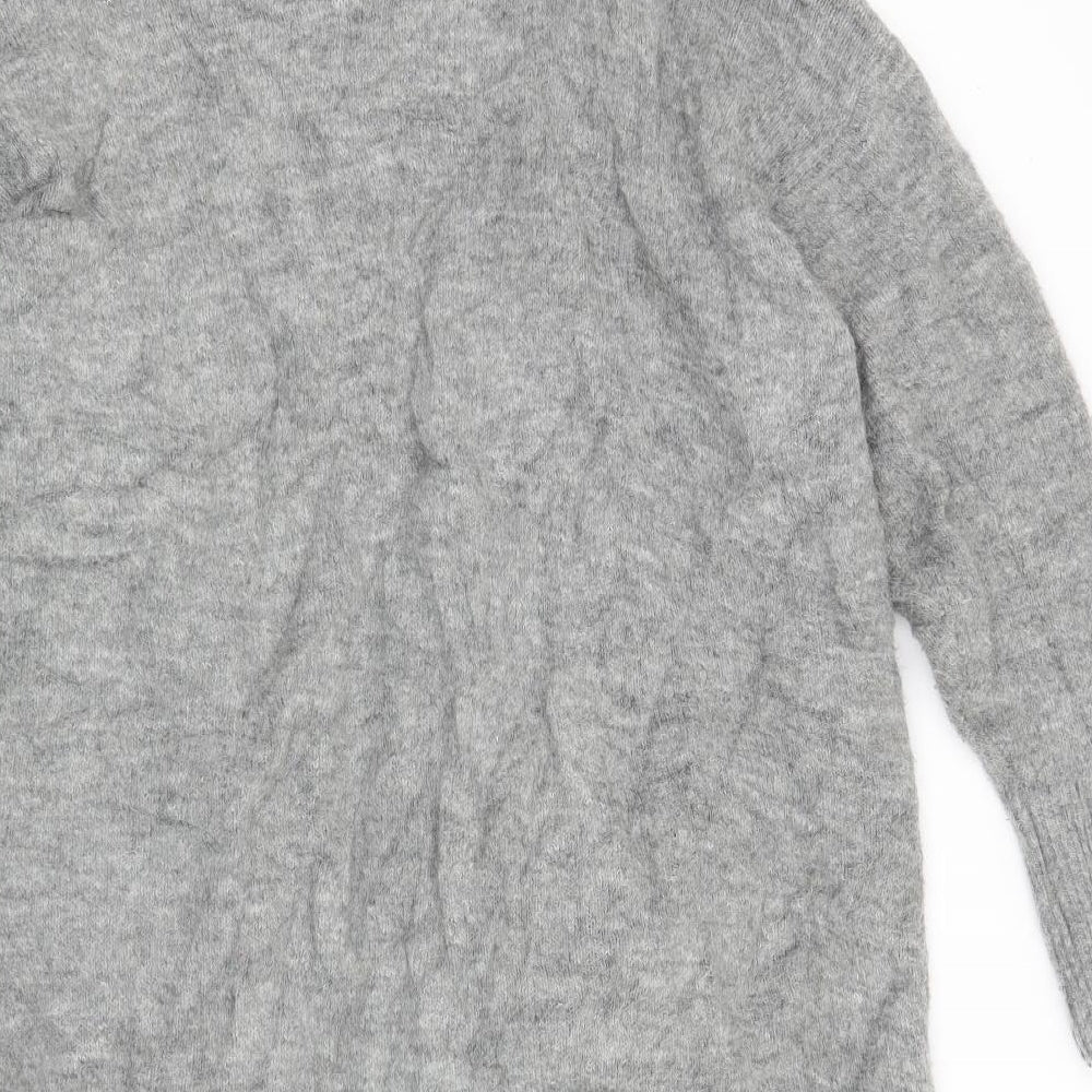 H&M Womens Grey Cardigan Jumper Size S