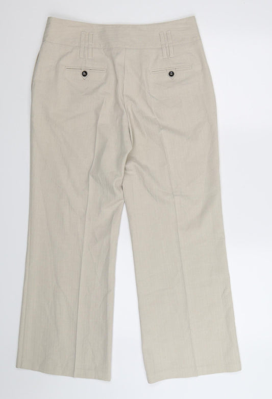 Per Una Womens Beige Trousers Size 12 L28 in