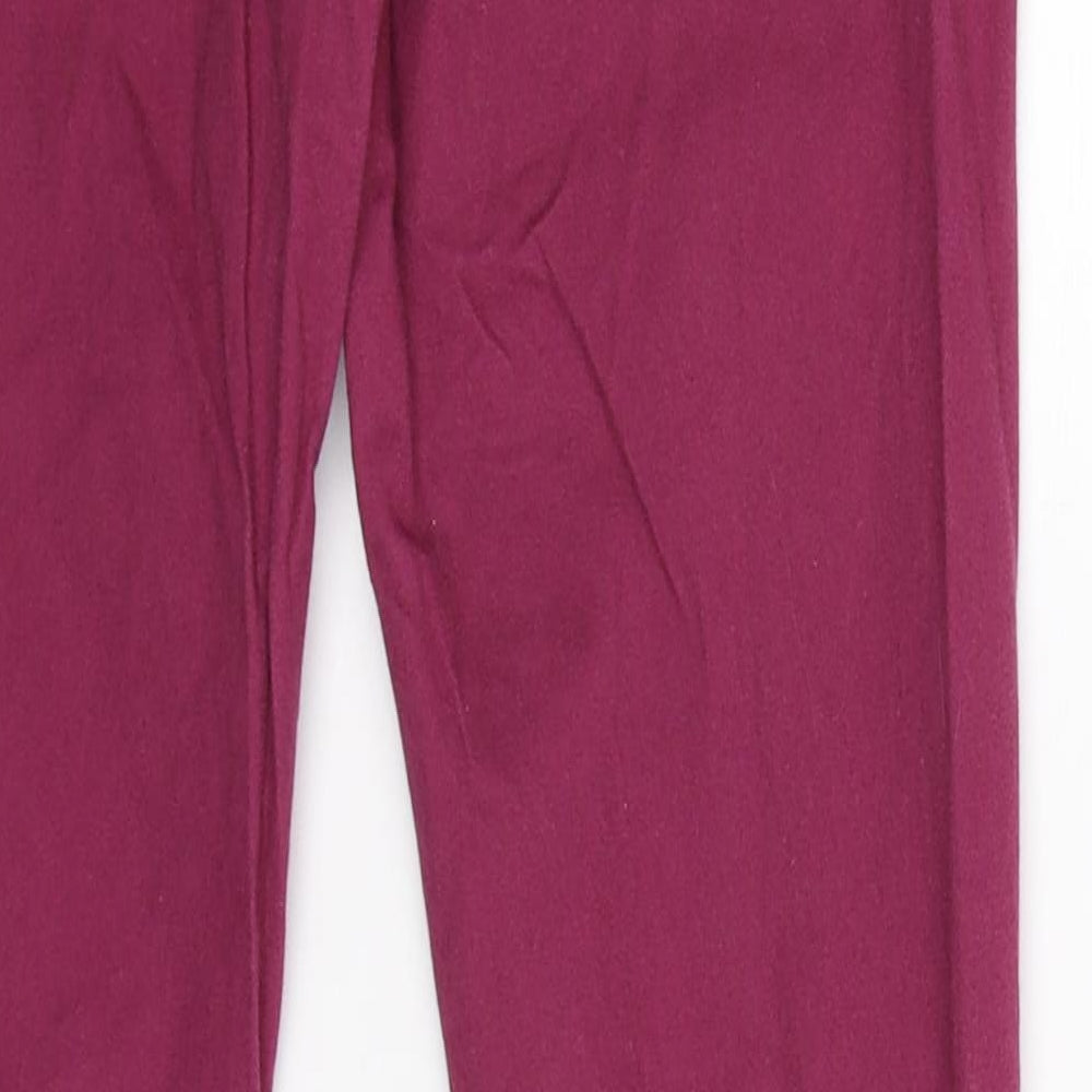 New Looh Girls Purple Denim Skinny Jeans Size 14 Years