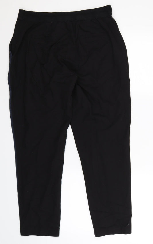 Nutmeg Womens Black Striped Dress Pants Trousers Size 12 L27 in