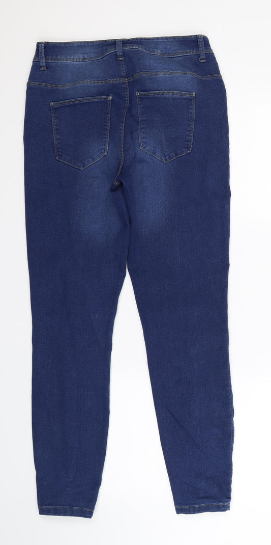 Denim Co Womens Blue Denim Skinny Jeans Size 14 L27 in