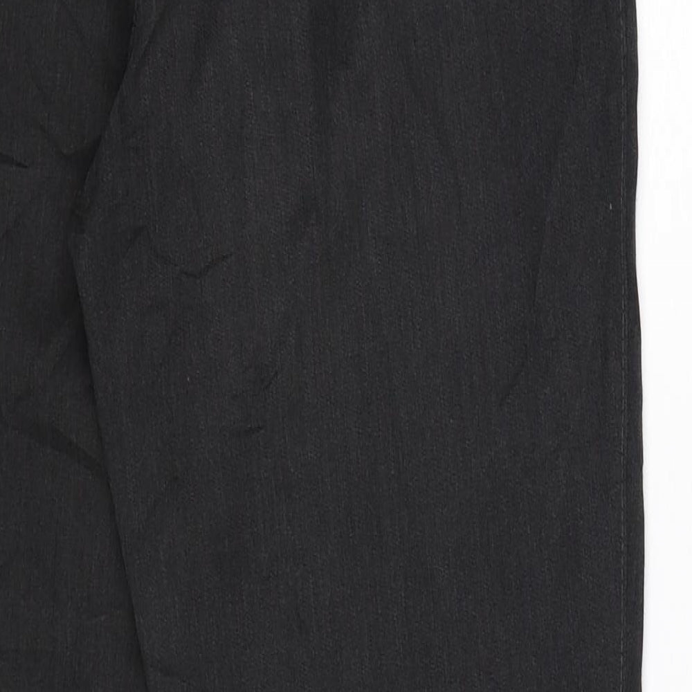 Brand and care label for Mac women’s black trousers, size UK 26, in, 29-inch leg