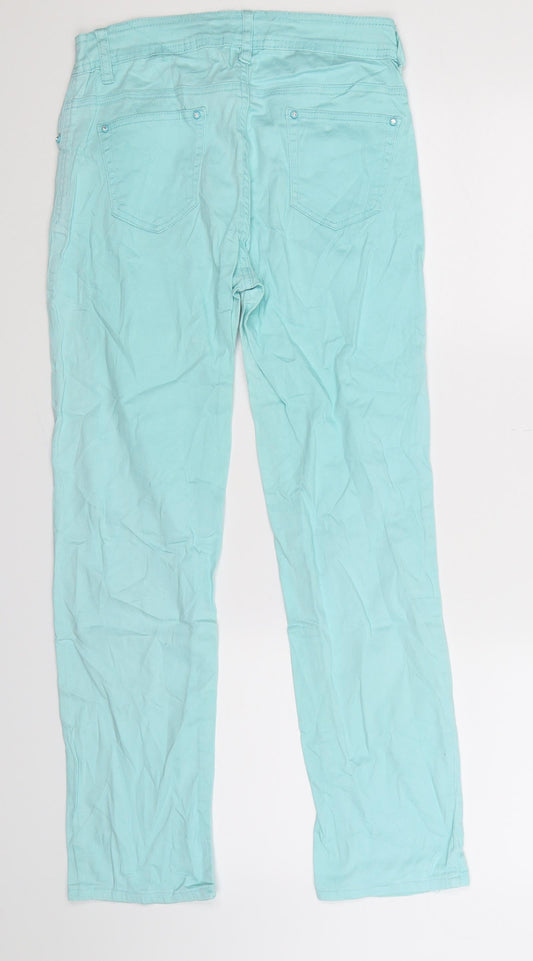 My Christy Womens Green Denim Jegging Jeans Size S L27 in