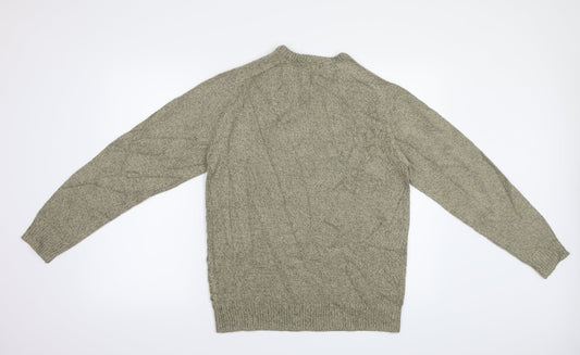 Tu Man Mens Brown Pullover Jumper Size M