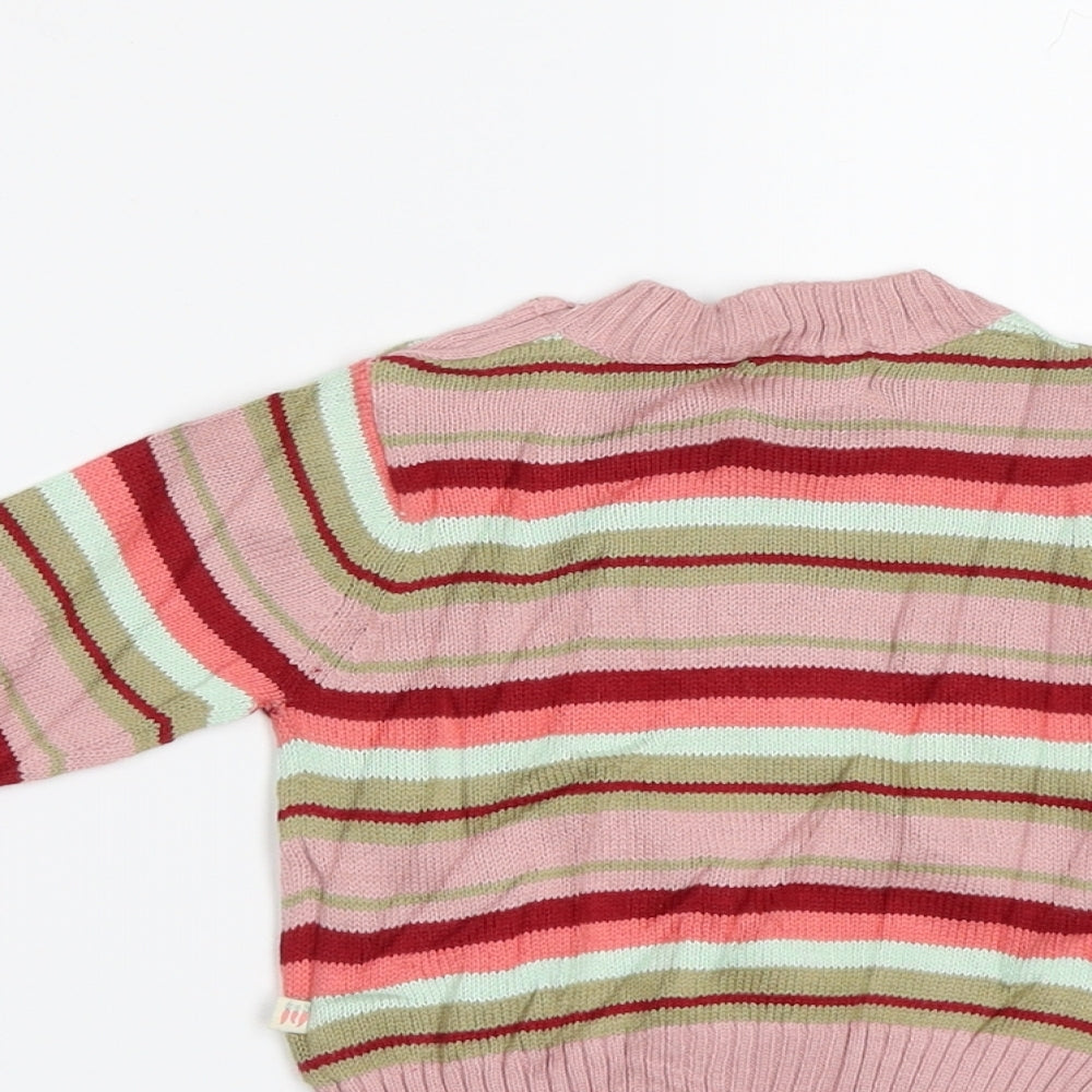 name it Girls Pink Pullover Jumper One Size