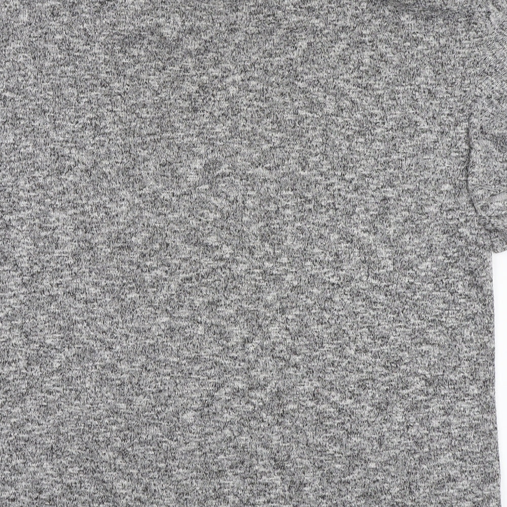Brand and care label for Tu women’s grey pullover sweatshirt, size UK 8