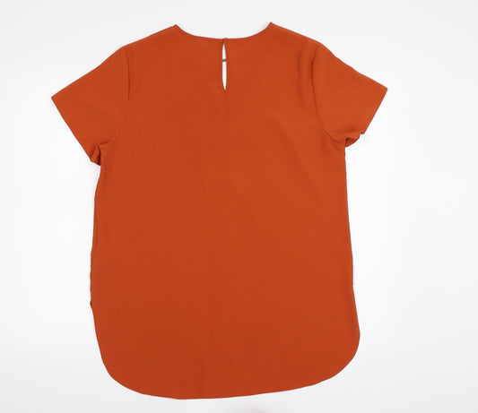 NEWLOOK Womens Brown Basic Blouse Size 14