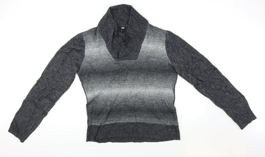H&M Mens Grey Pullover Jumper Size L