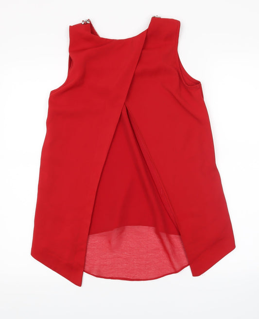 Dorothy Perkins Womens Red Basic Tank Size 8