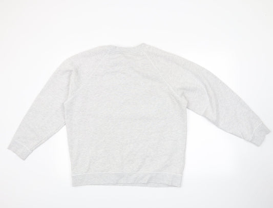 Topshop Womens Grey Pullover Sweatshirt Size 14