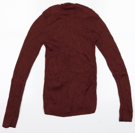 Topshop Womens Brown Pullover Jumper Size 8