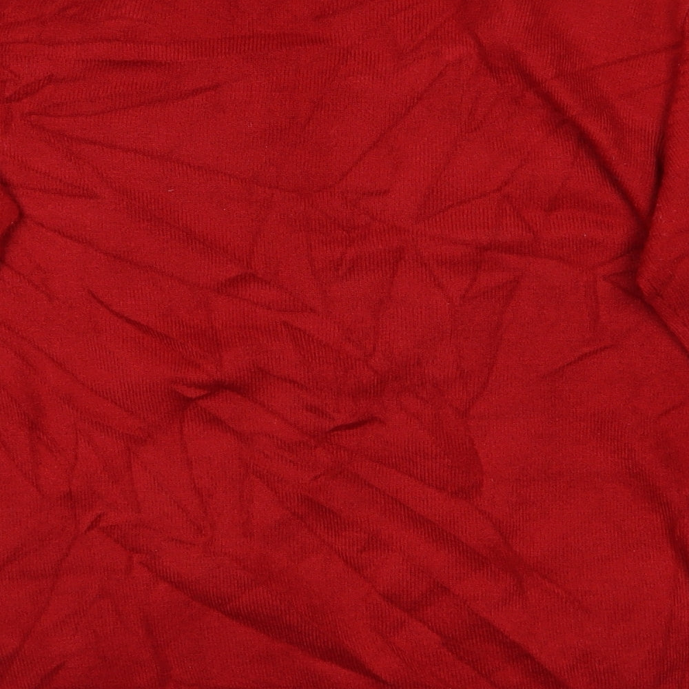Ann Marie Womens Red Pullover Jumper Size M
