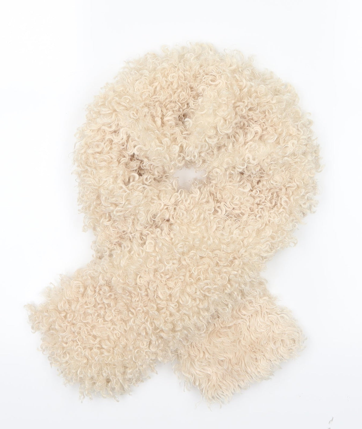 Front view of Pre Worn women’s white scarf