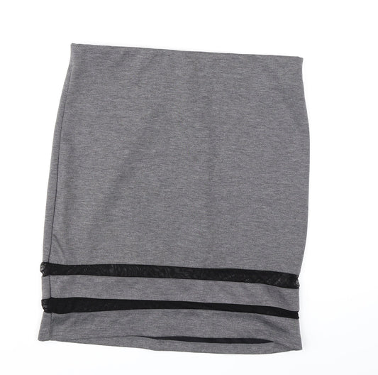 Divided by H&M Womens Grey A-Line Skirt Size L