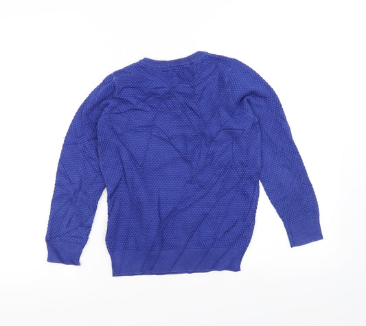 Urban boys Boys Blue Knit Pullover Jumper Size 8 Years