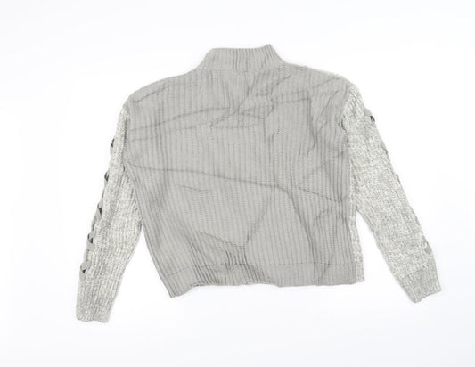 Papaya Womens Grey Pullover Jumper Size S