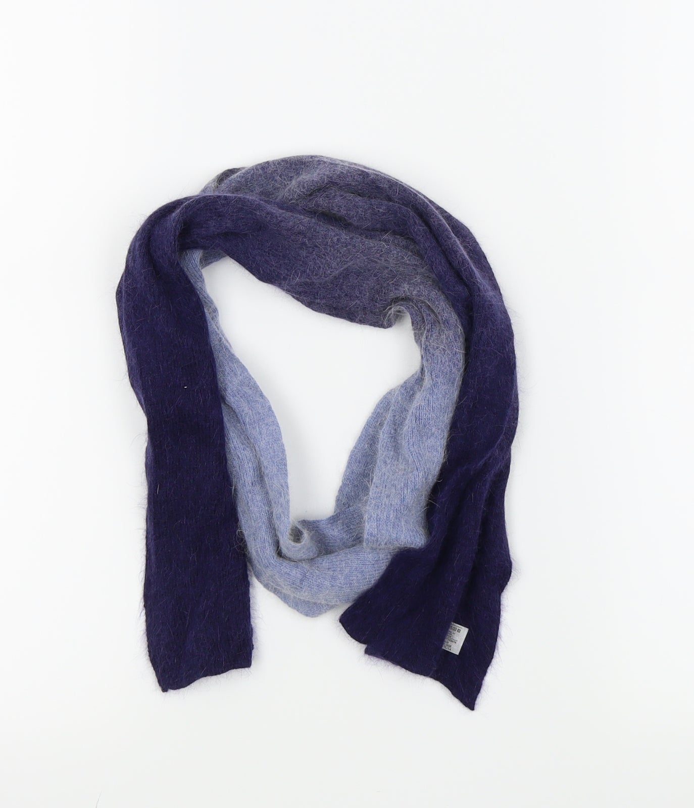 Front view of Essentials women’s blue scarf