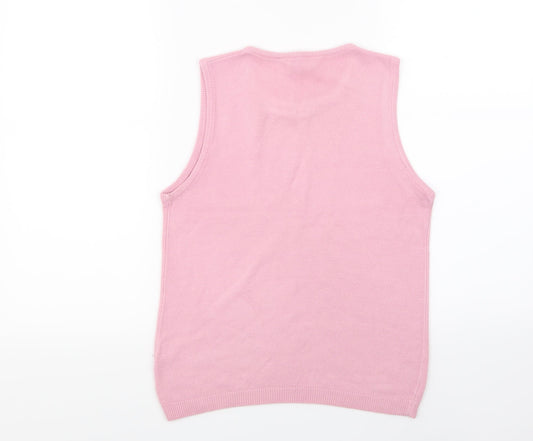 Antonia Bay Womens Pink Basic Tank Size 12