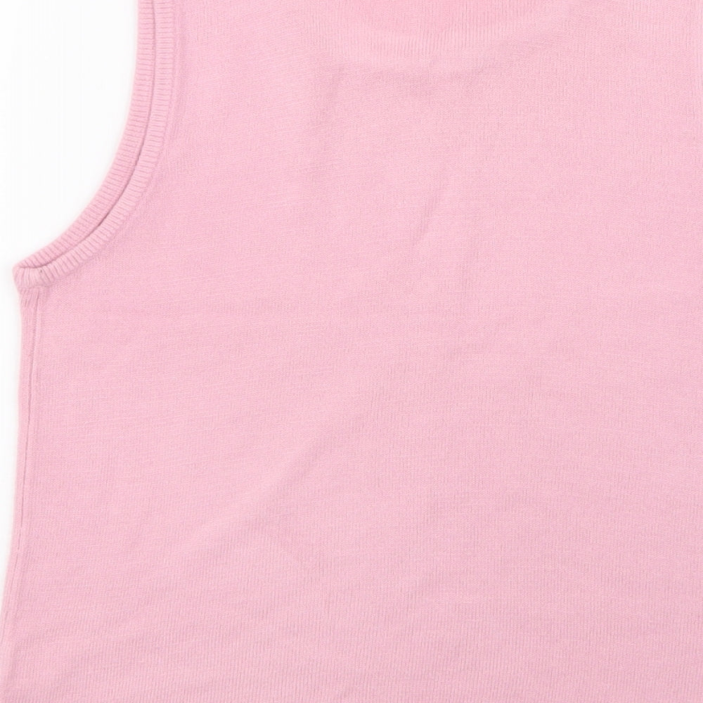 Antonia Bay Womens Pink Basic Tank Size 12