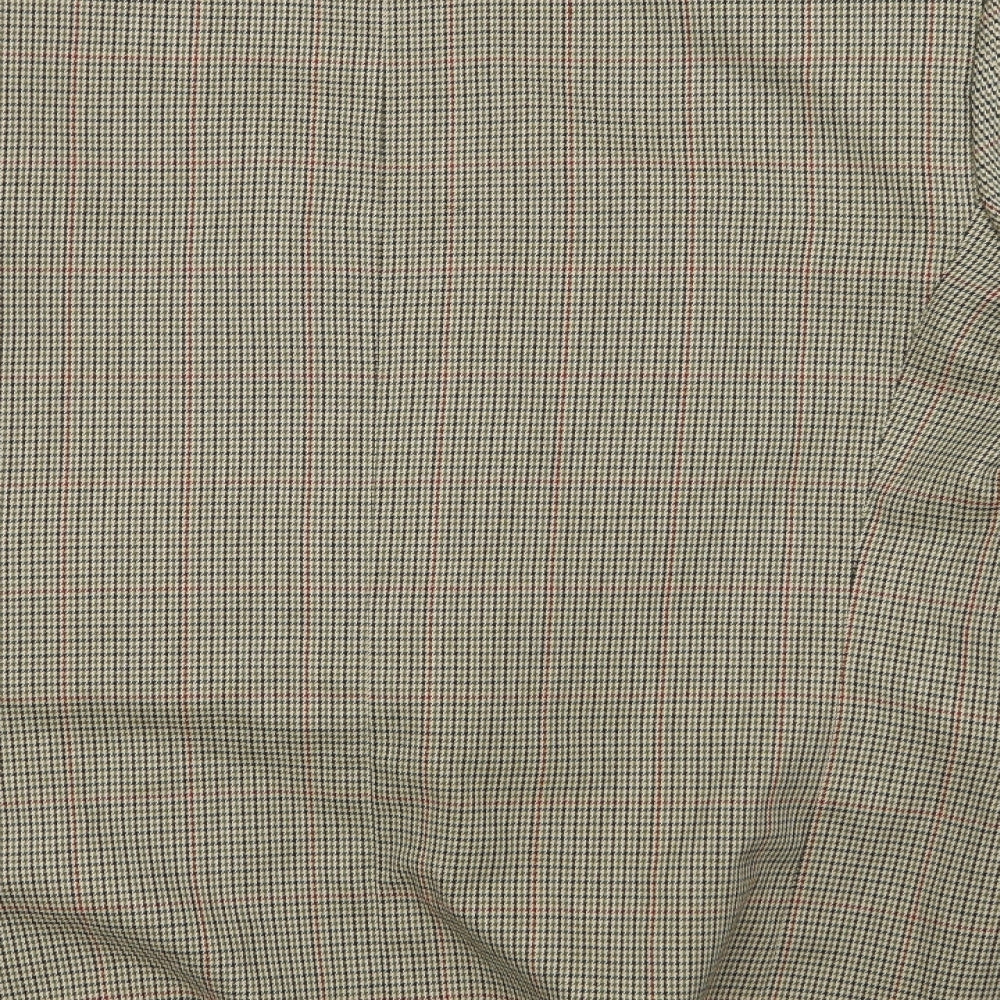 Avenue Mens White Check Jacket Suit Jacket