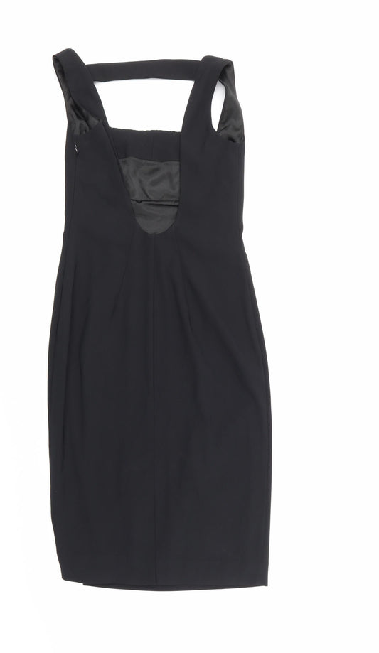 Teatro Womens Black A-Line Size 8