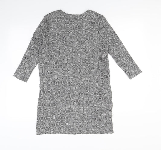 L.O.V Womens Grey Basic T-Shirt Size XS