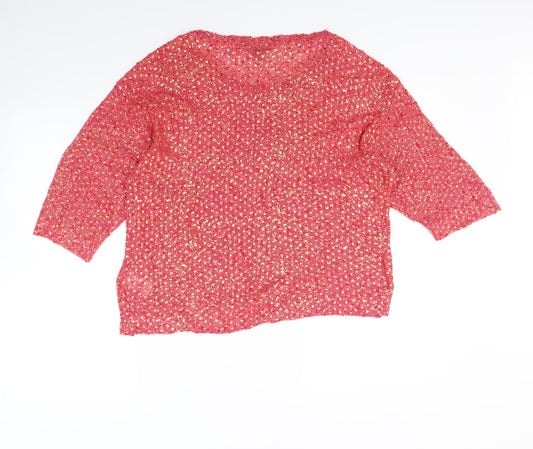 H&M Womens Pink Pullover Jumper Size M