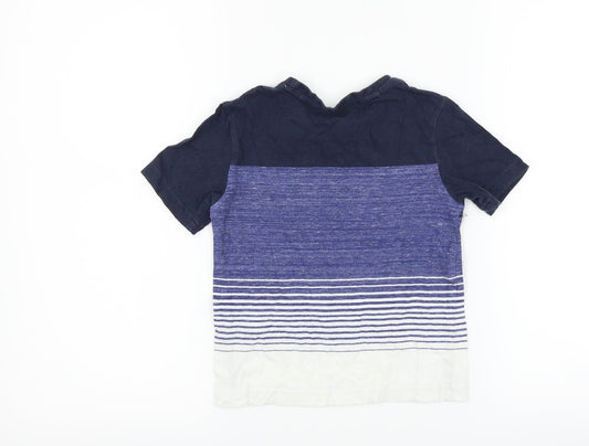 NEXT Boys Blue Striped Basic T-Shirt Size 3 Years