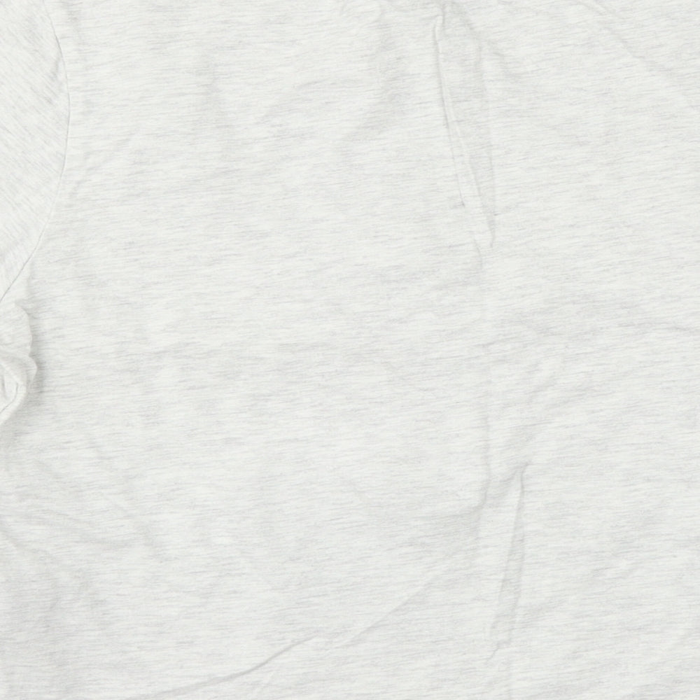 Brand and care label for New Look girls’ grey top pyjama top, size L, - boring next