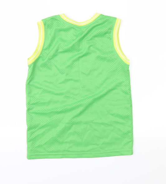 Rebel Boys Green Pullover T-Shirt Size 9-10 Years