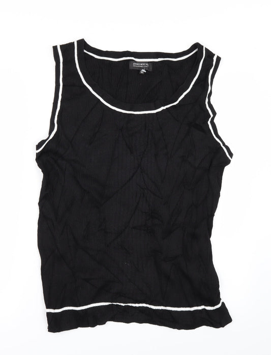 Jones New York Womens Black   Vest Jumper Size XL
