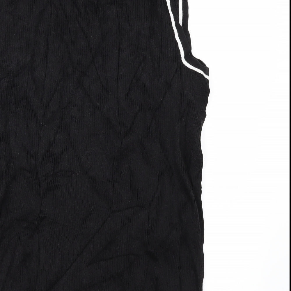 Brand and care label for Jones New York women’s black vest jumper, size XL