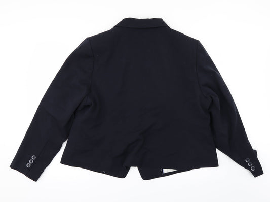 Marks and Spencer Womens Blue Jacket Suit Size 2