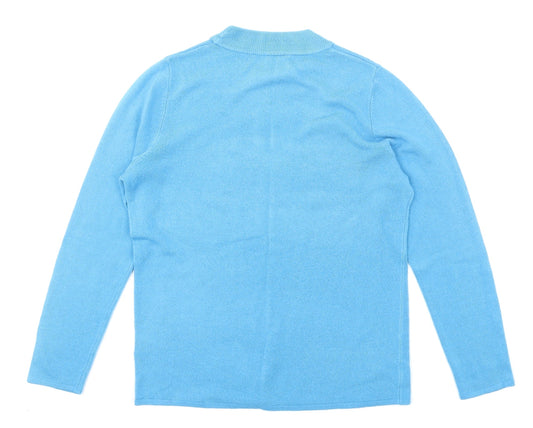 Bon Marché Womens Blue Knit Pullover Jumper Size 12