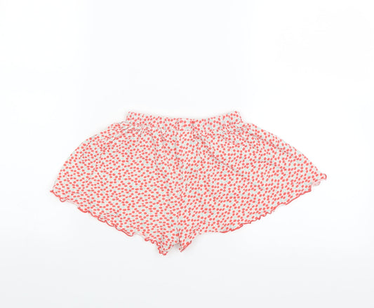 NEXT Girls Pink Solid Sleep Shorts Size 2-3 Years - cherry print