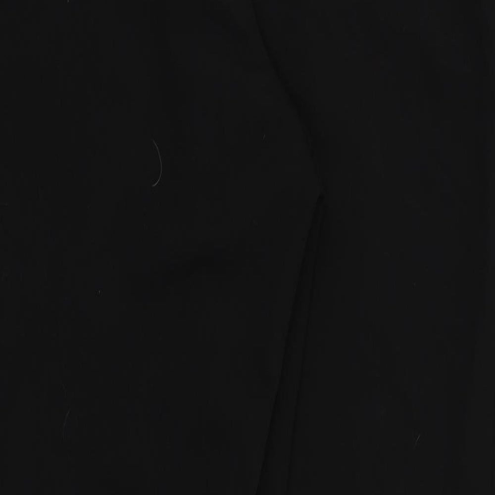 Brand and care label for Preworn women’s black trousers, size UK 16, 26-inch leg