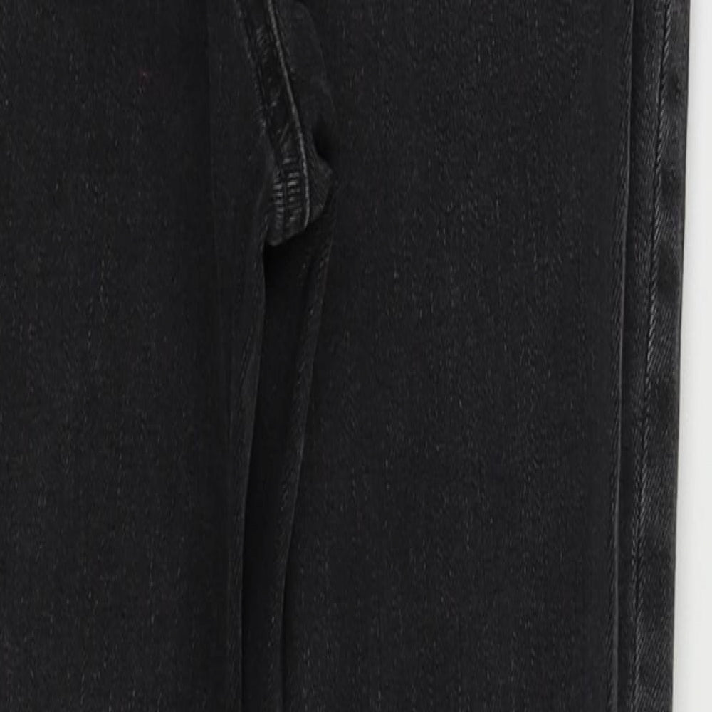 Brand and care label for collection women’s black skinny jeans, size UK 26, 30-inch leg