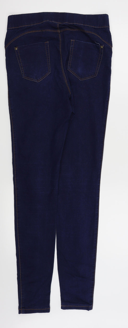 denim and co Womens Blue Jegging Leggings Size 12 L30 in