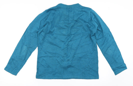 BM Womens Blue Pullover Jumper Size S