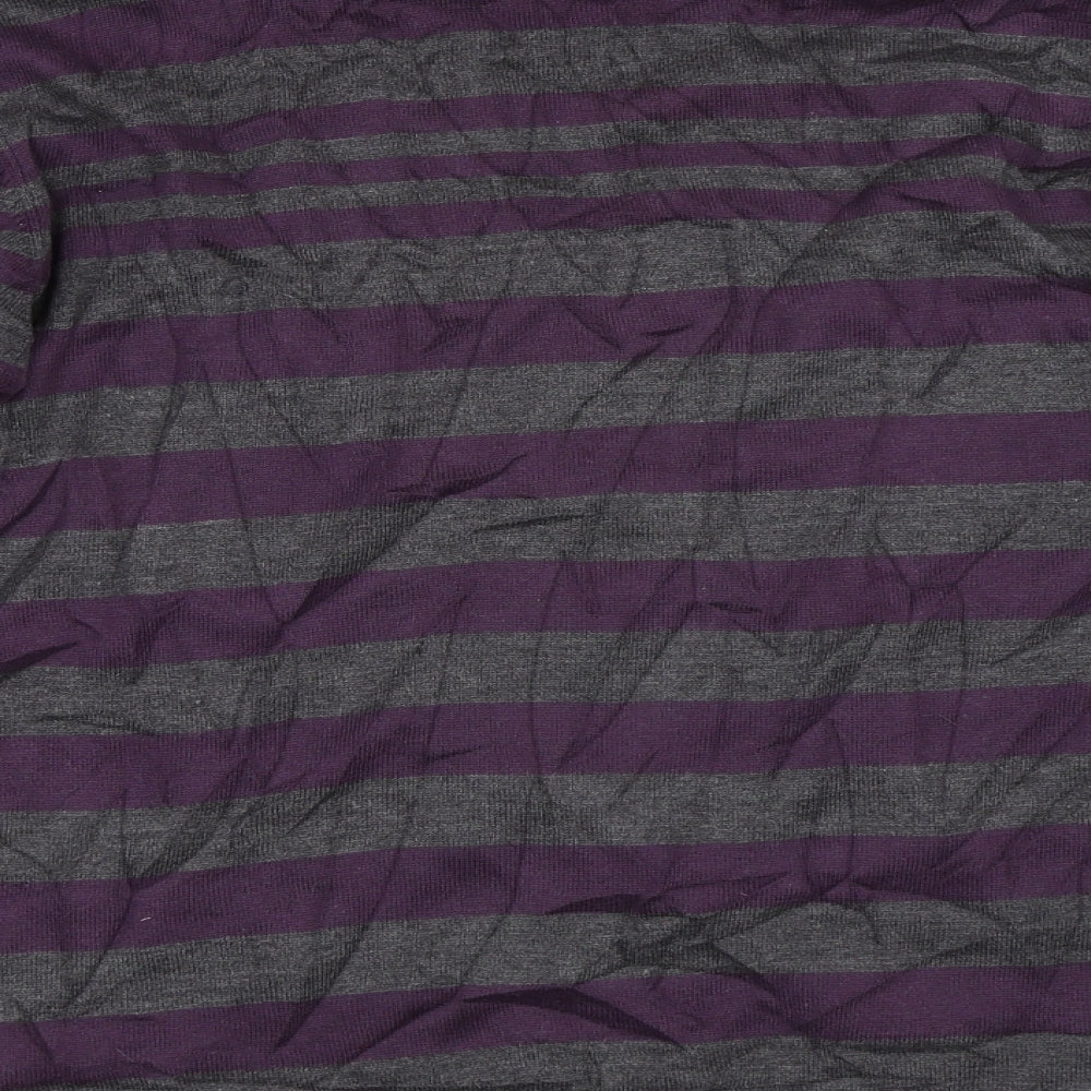 Philosophy Blues Original Mens Purple Striped Pullover Jumper Size M