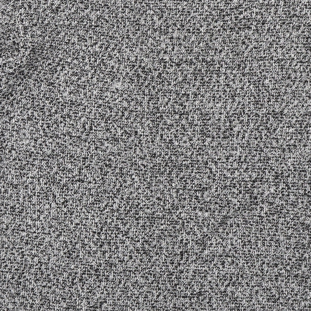 Brand and care label for New Look women’s grey jumper, size UK 8