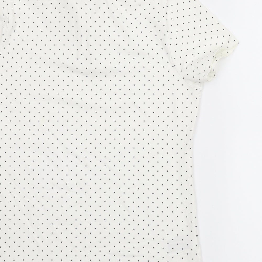 Preworn Womens White Basic T-Shirt Size S