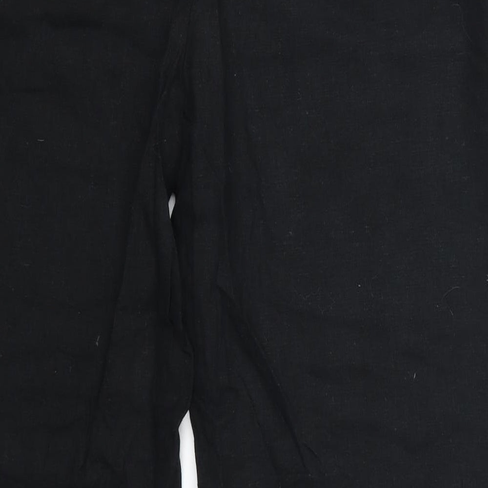 Preworn Womens Black Trousers Size 37 in L29 in