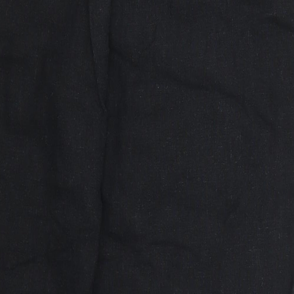 Papaya Womens Black Trousers Size 12 L27 in