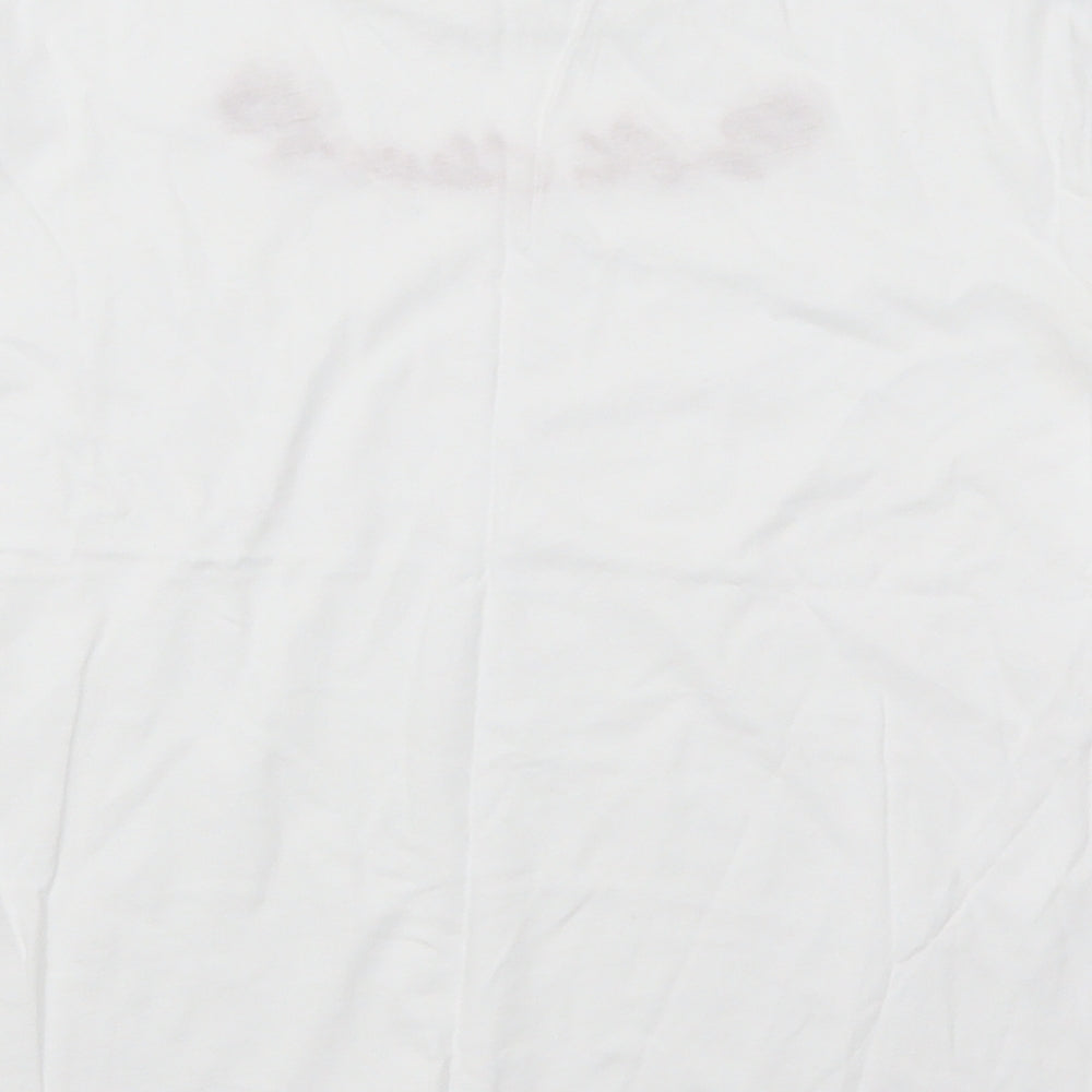H&M Womens White Basic T-Shirt Size S - Oh Cherie