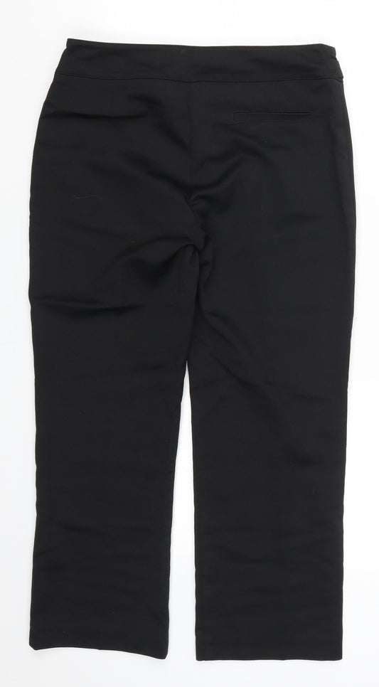 Preworn Womens Black Trousers Size 30 in L24 in
